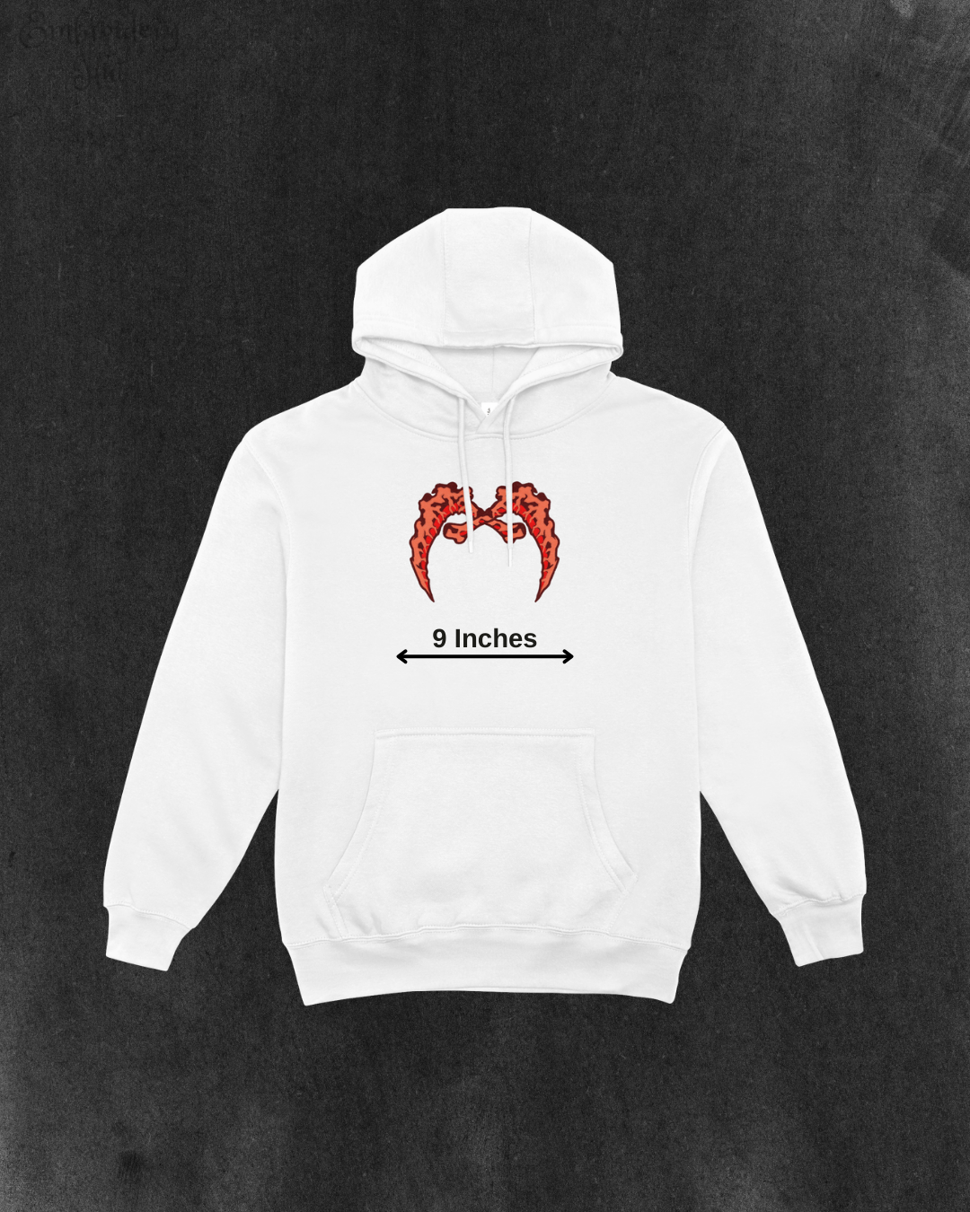 Demon Slayer Gyutaro Sickles Embroidered Hoodie