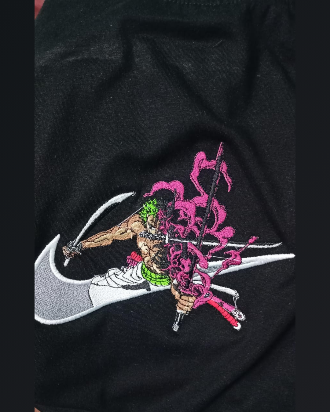 One Piece Zoro Embroidered T-Shirt