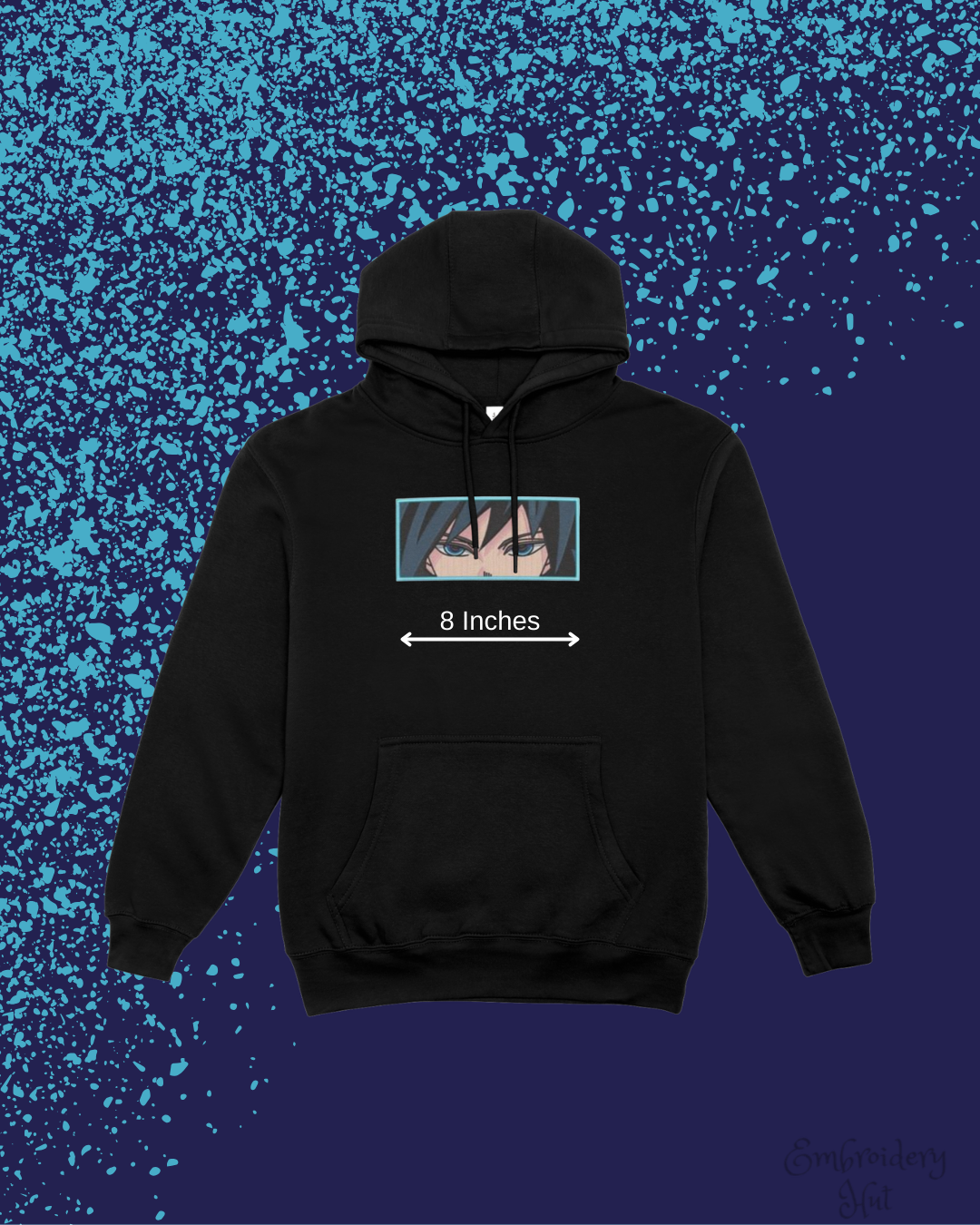 Demon Slayer Giyu Eyes Embroidered Hoodie