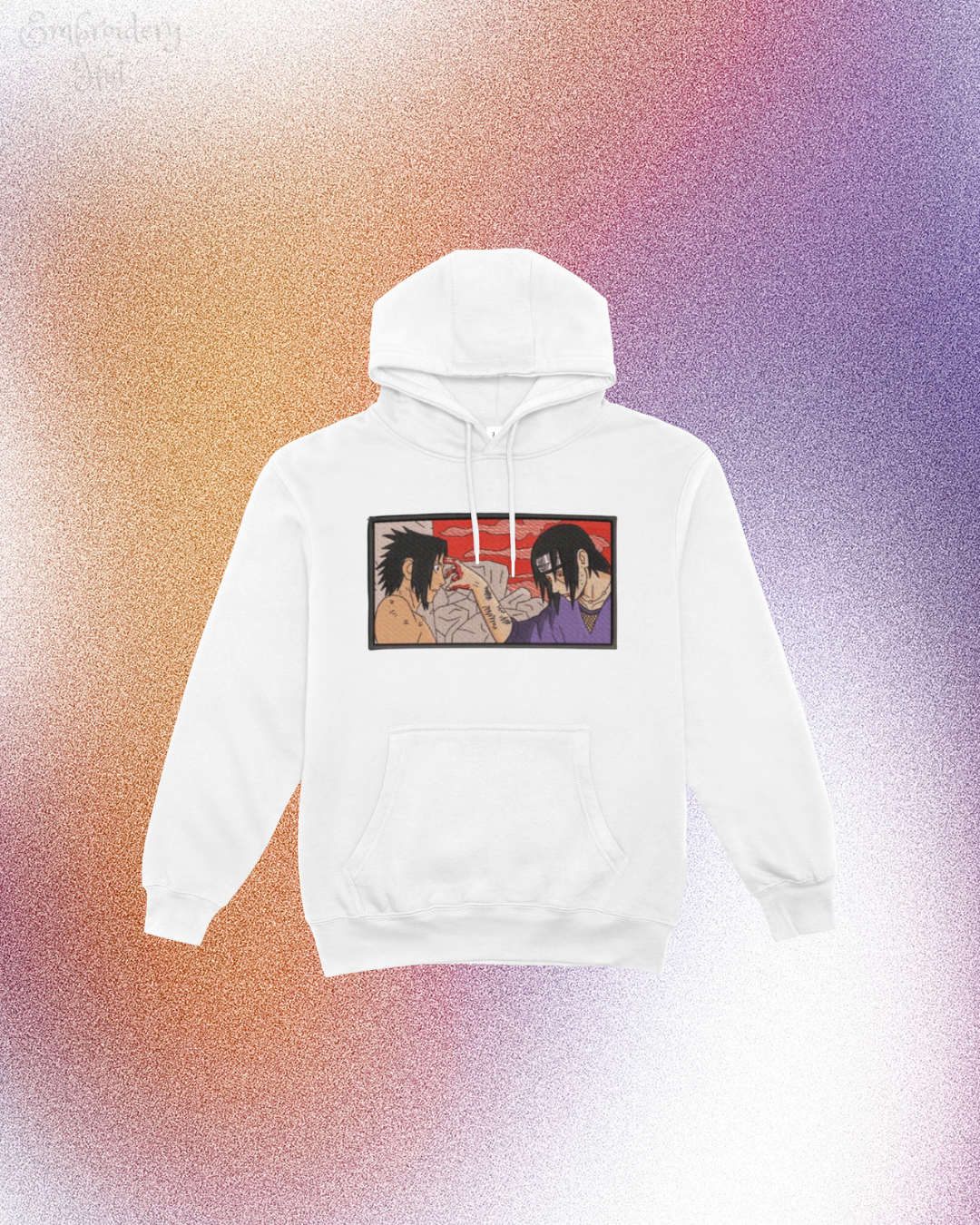 Sasuke x Itachi Embroidered Hoodie