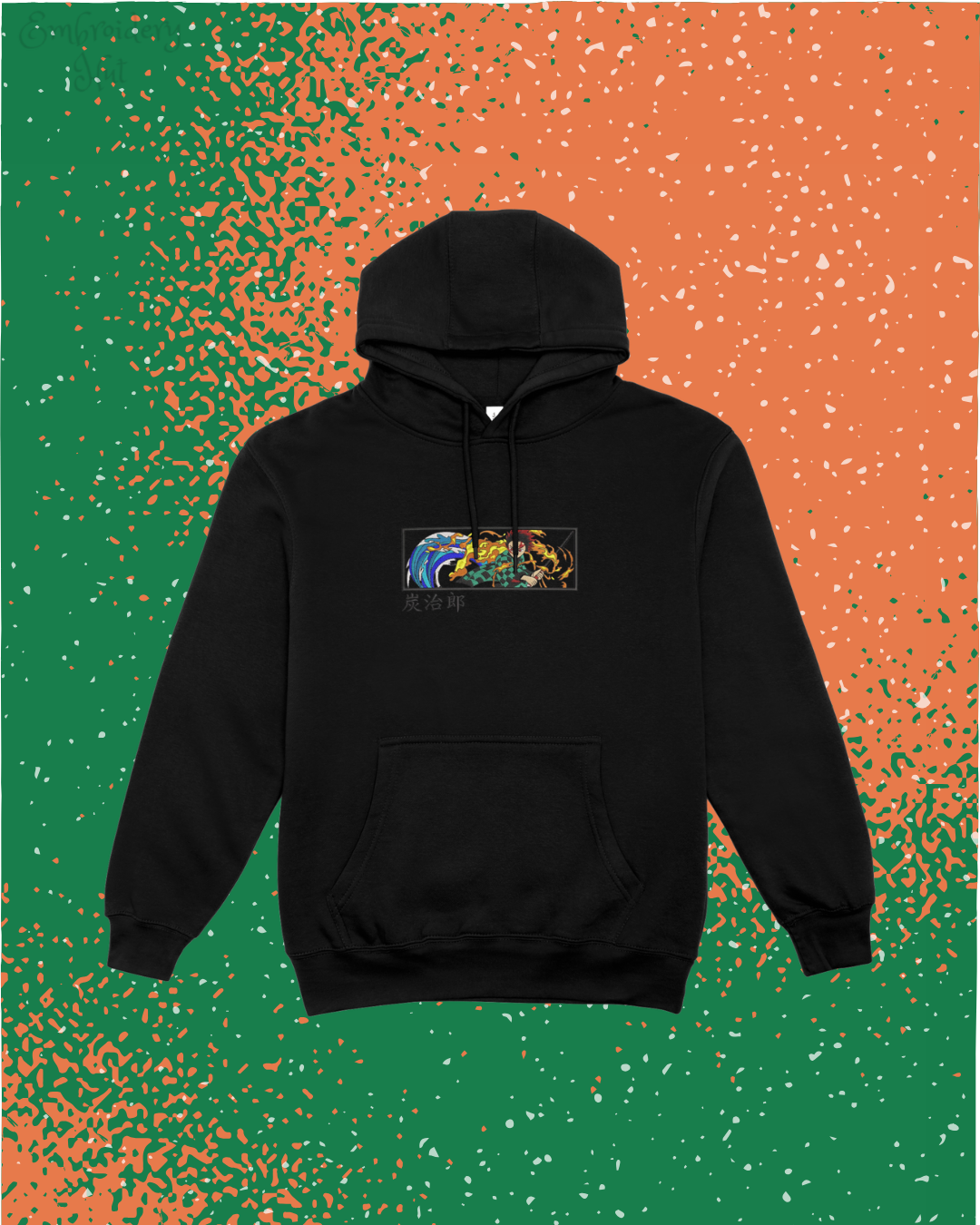 Demon Slayer Tanjiro Embroidered Hoodie