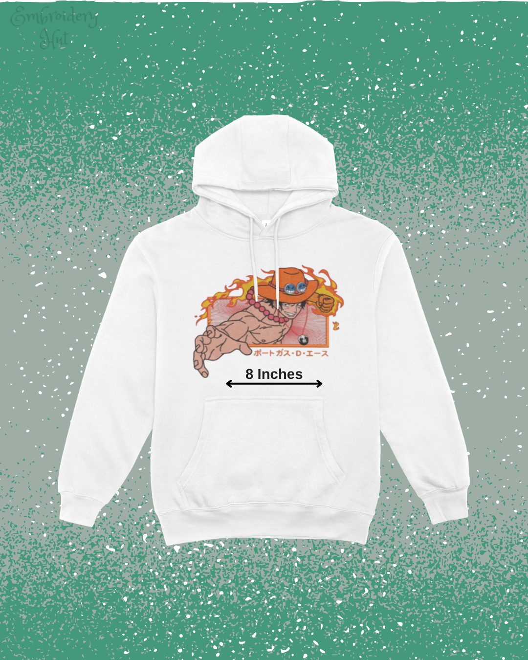 One Piece Ace Embroidered Hoodie