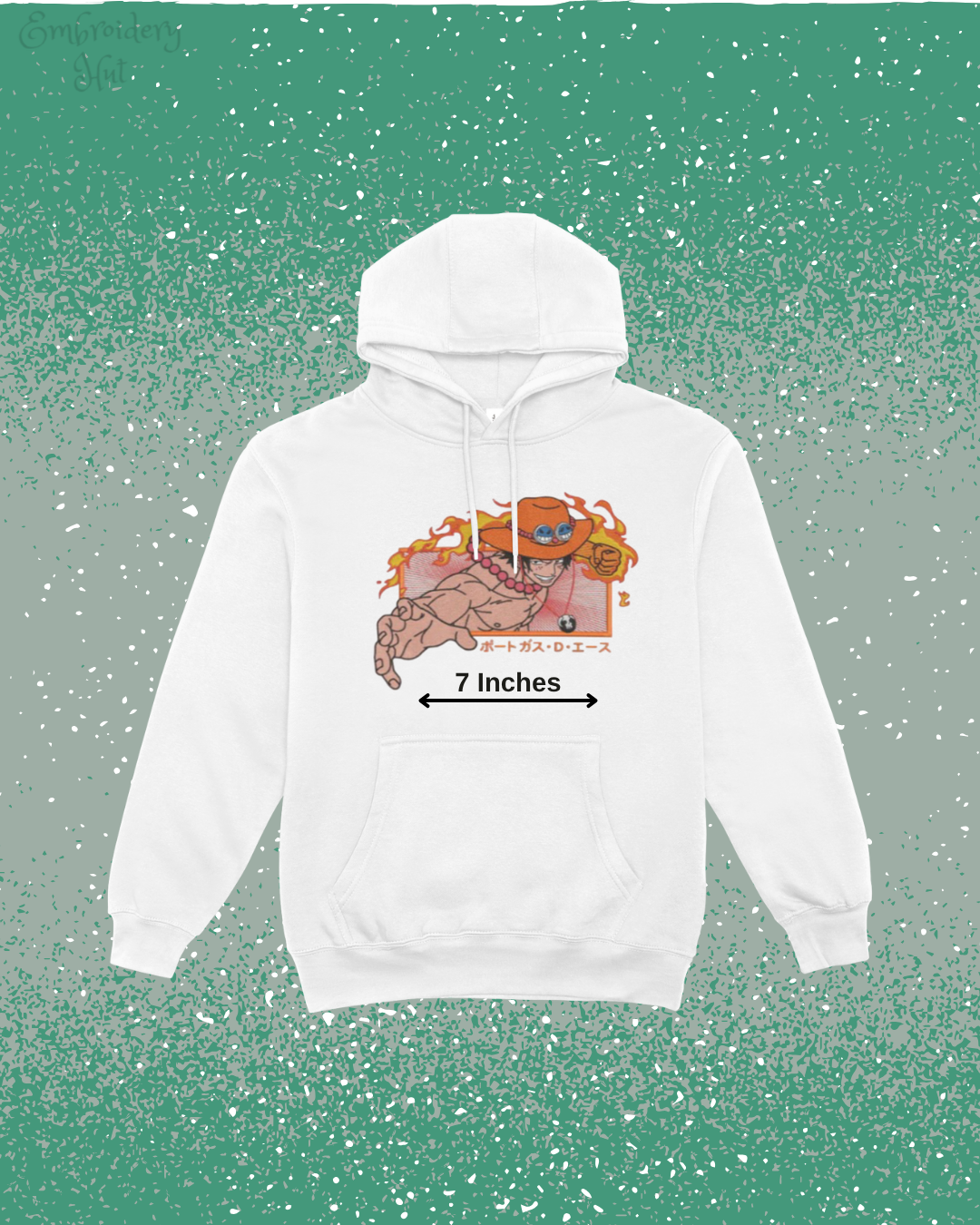 One Piece Ace Embroidered Hoodie