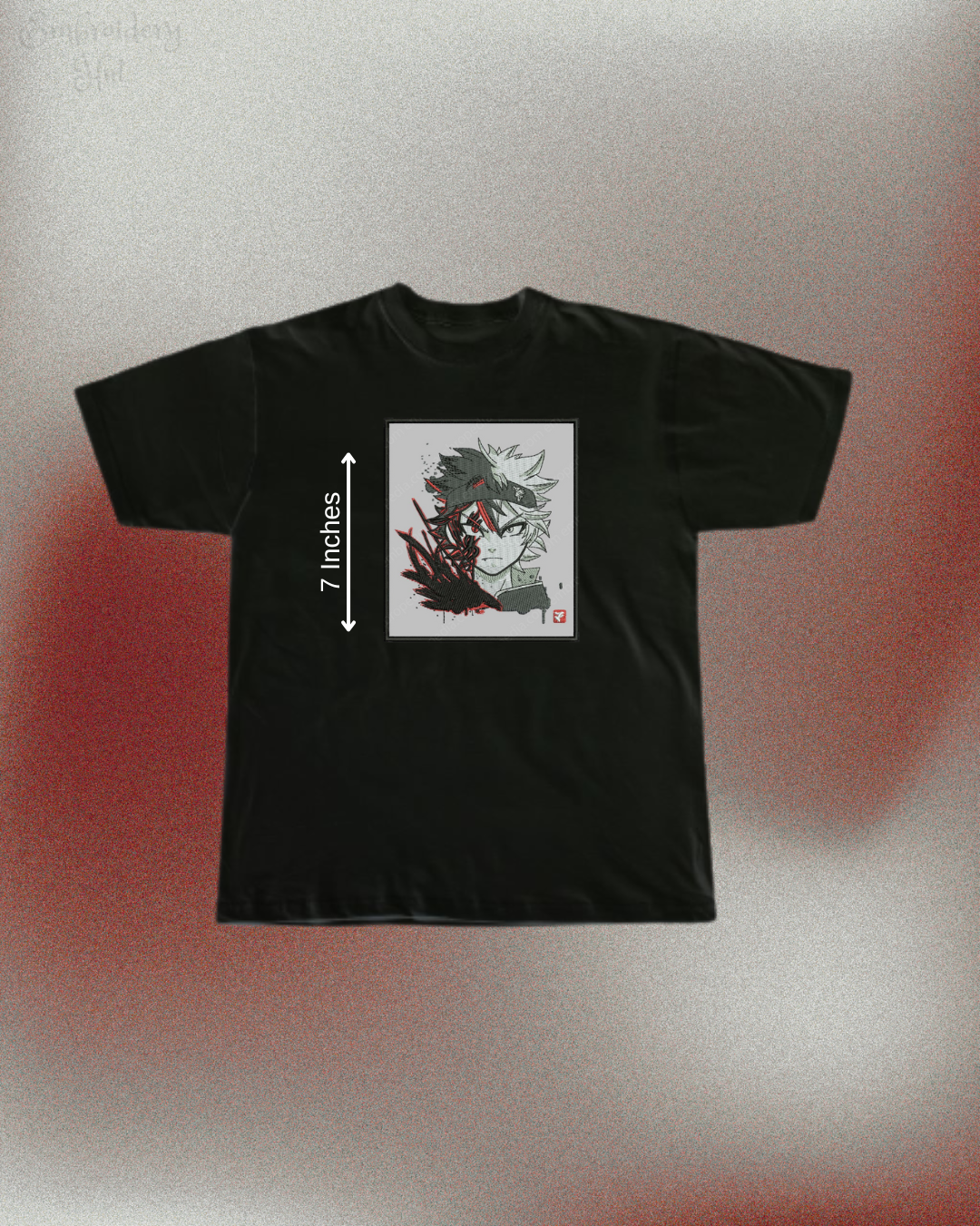 Black Clover Asta Embroidered T-Shirt