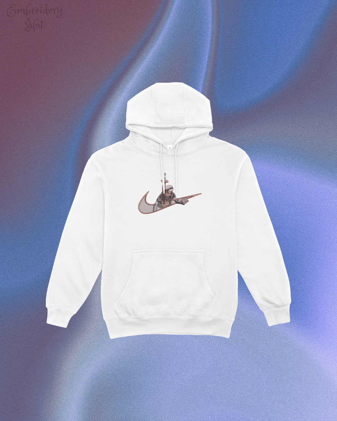 One Piece Law Embroidered Hoodie