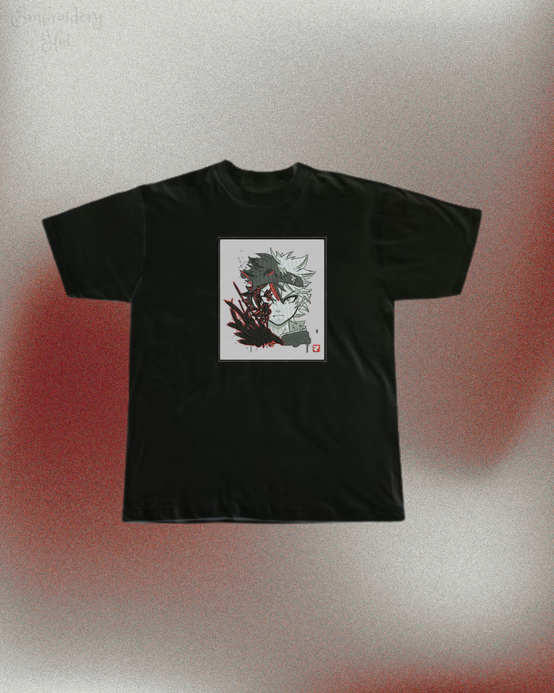 Black Clover Asta Embroidered T-Shirt