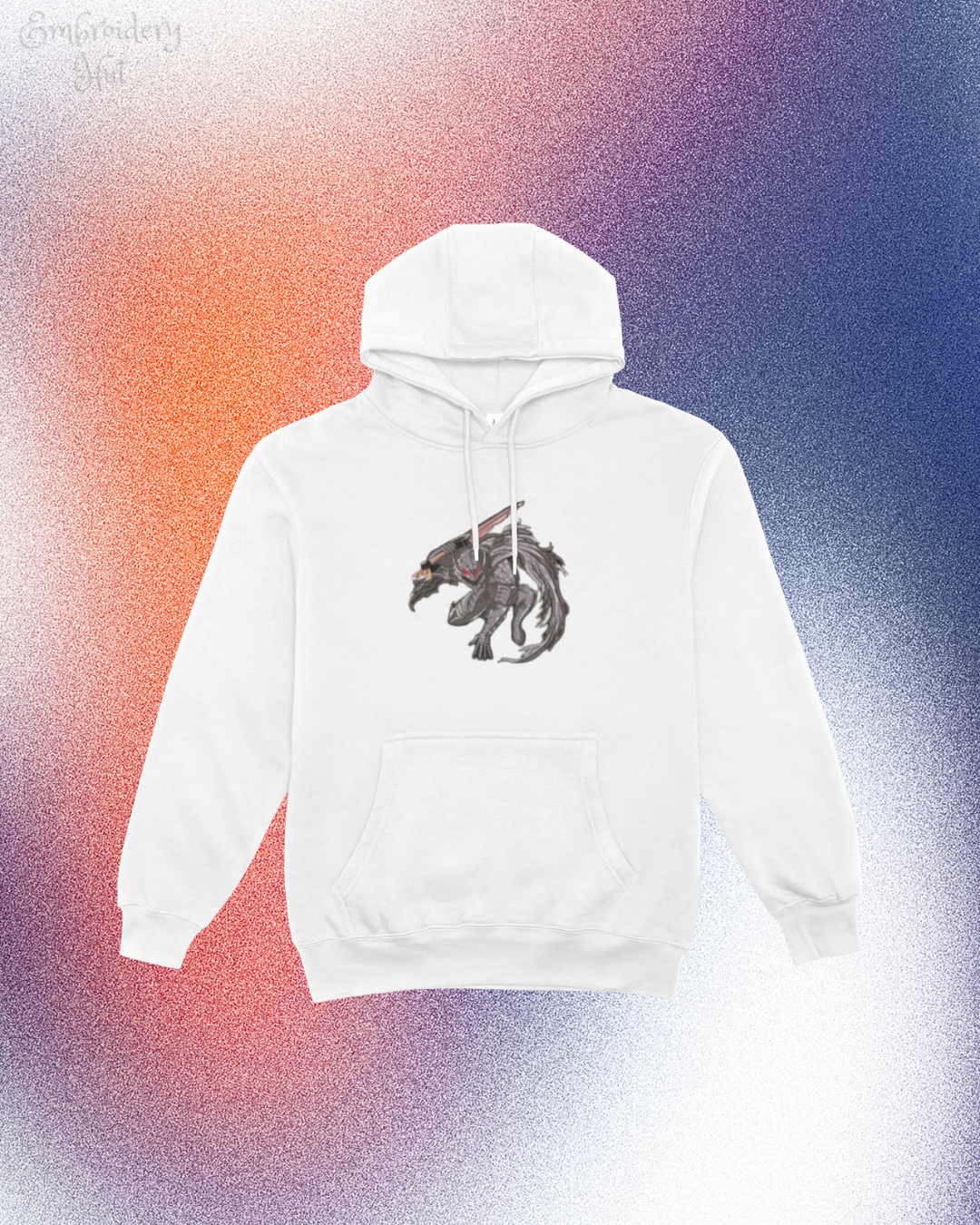 Berserk Demon Embroidered Hoodie