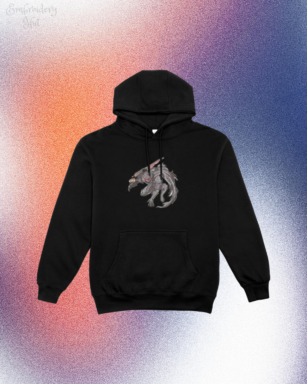 Berserk Demon Embroidered Hoodie