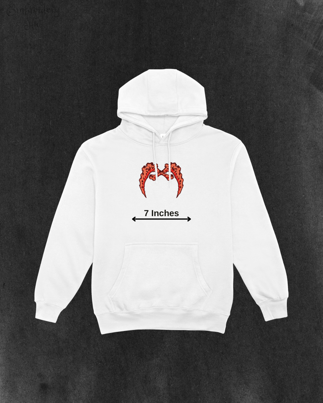 Demon Slayer Gyutaro Sickles Embroidered Hoodie