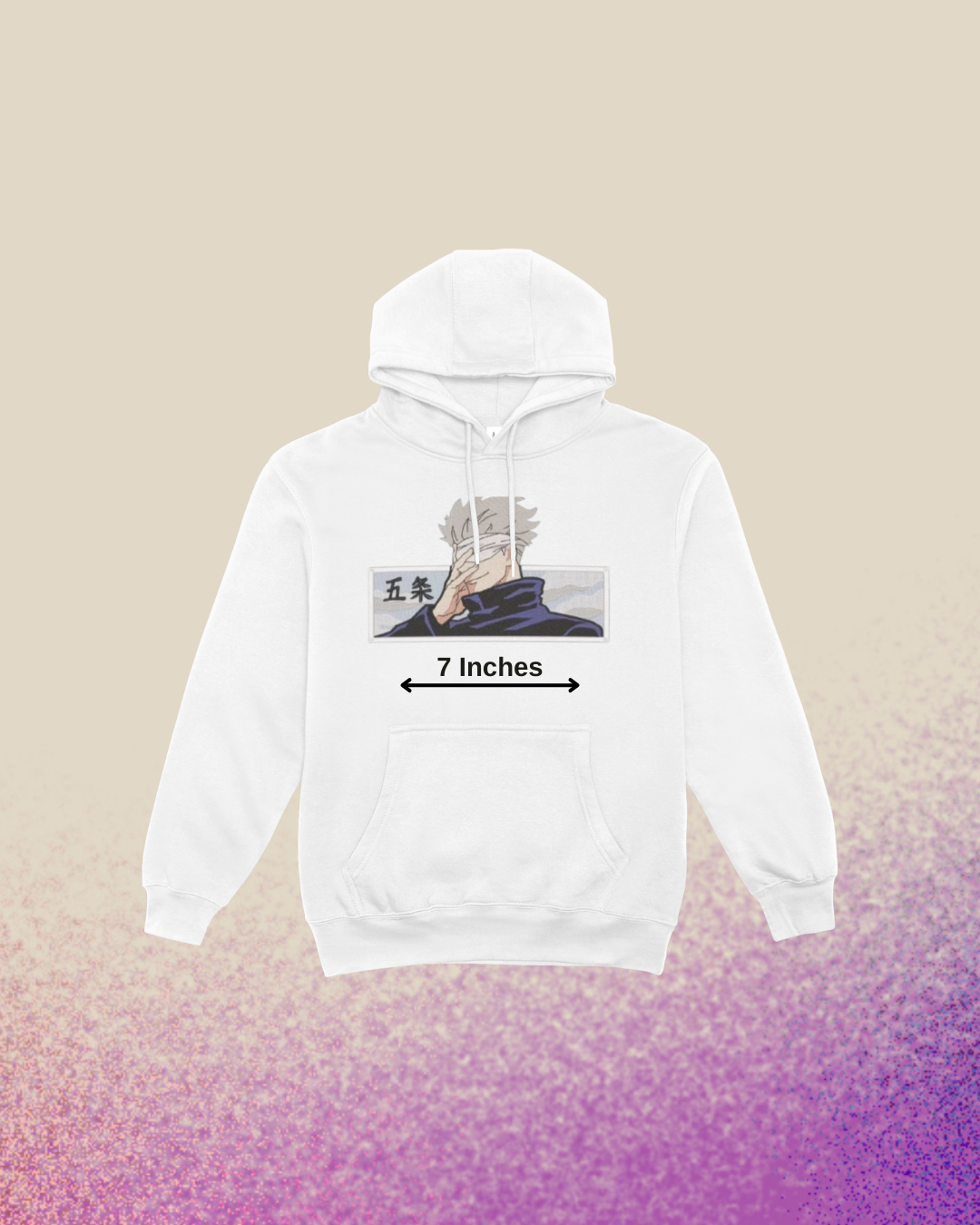 Jujutsu Kaisen Gojo Anime Embroidered Hoodie