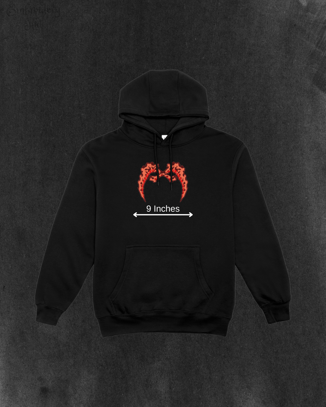 Demon Slayer Gyutaro Sickles Embroidered Hoodie