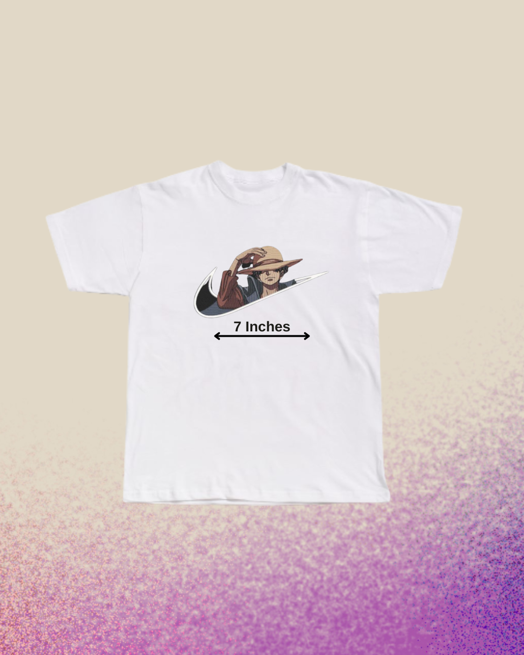 One Piece Luffy Embroidered Tshirt