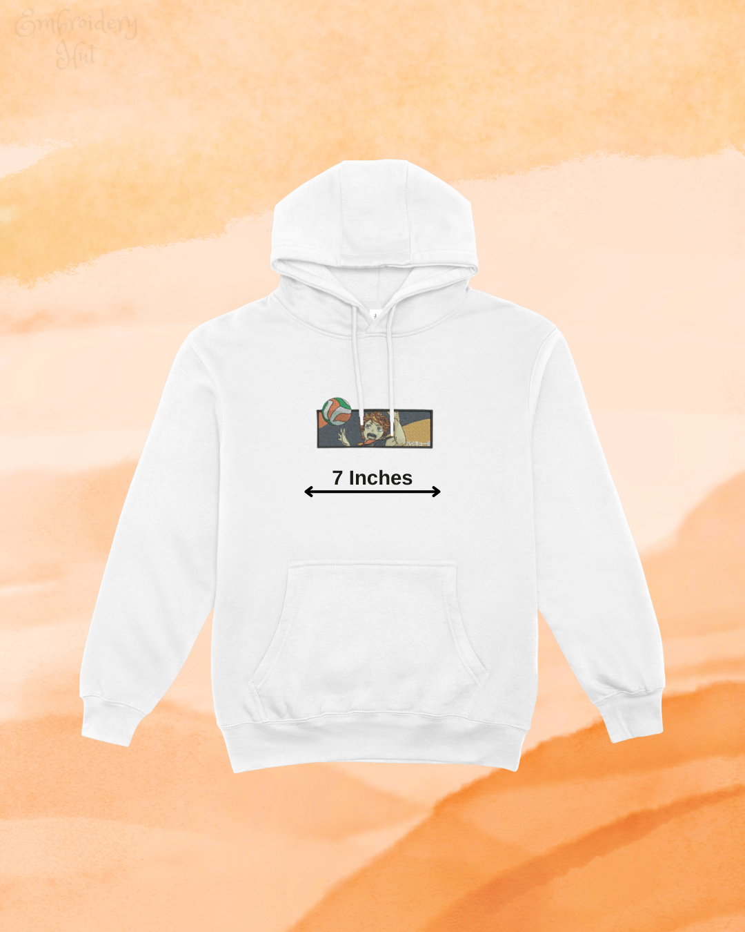 Haikyuu Hinata Embroidered Hoodie