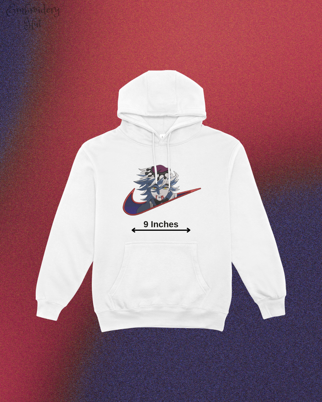 Demon Slayer Douma Embroidered Hoodie