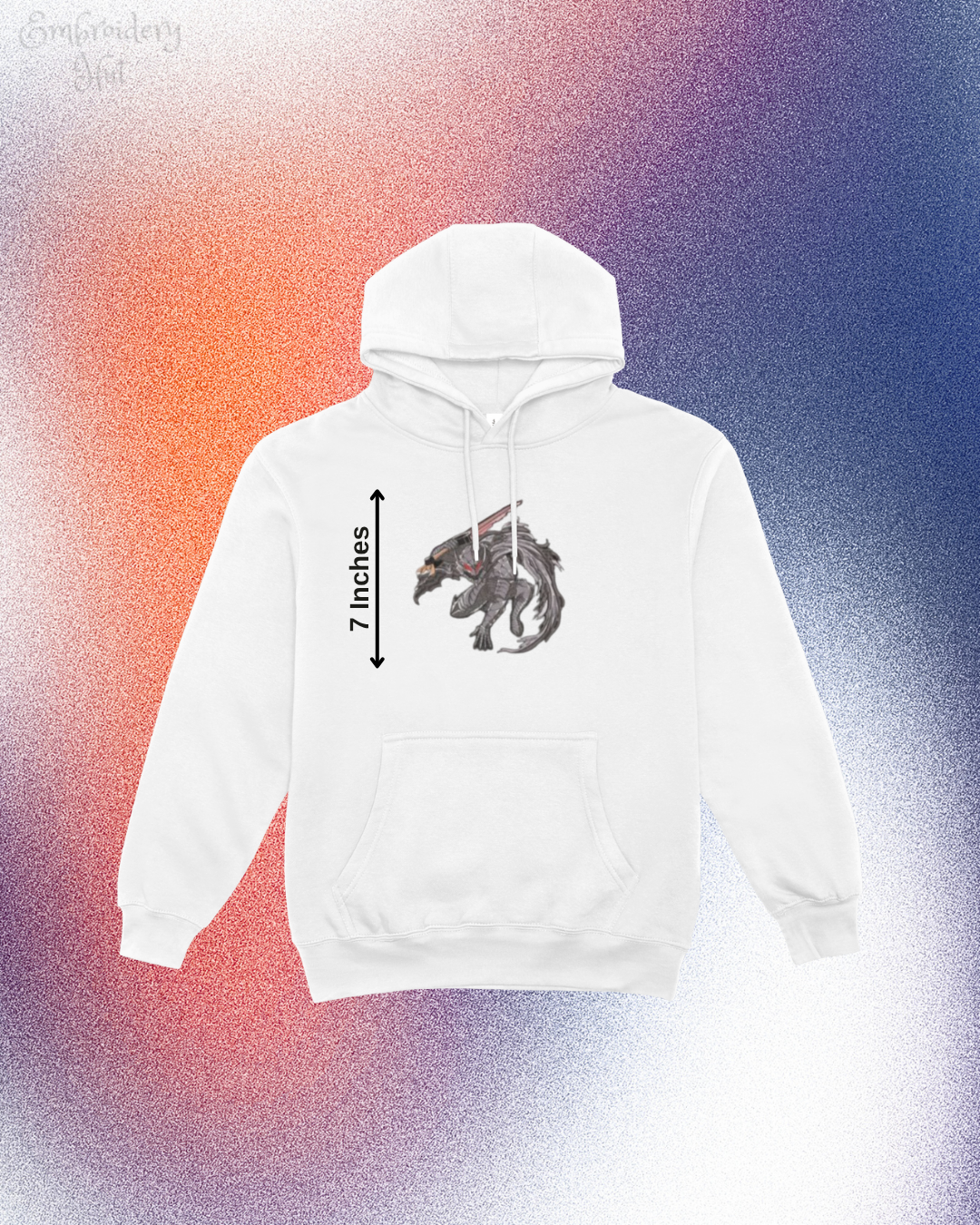 Berserk Demon Embroidered Hoodie