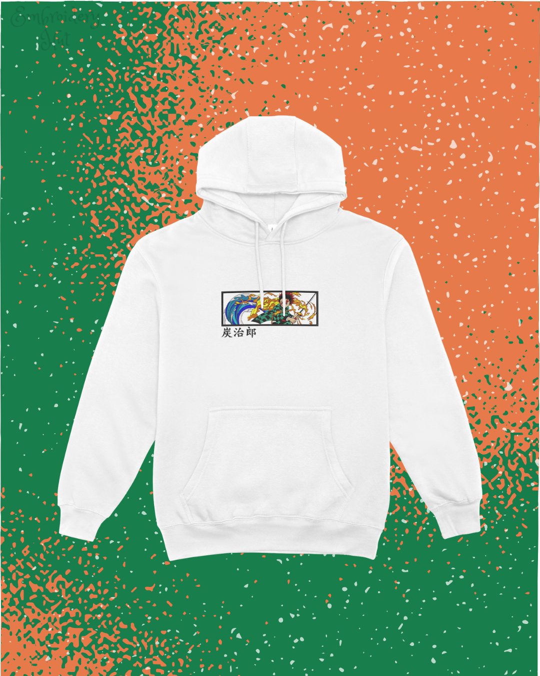 Demon Slayer Tanjiro Embroidered Hoodie