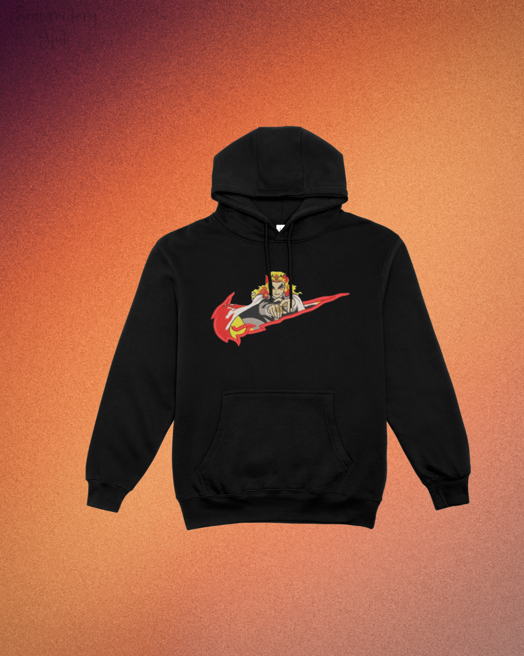 Demon Slayer Rengoku Embroidered Hoodie