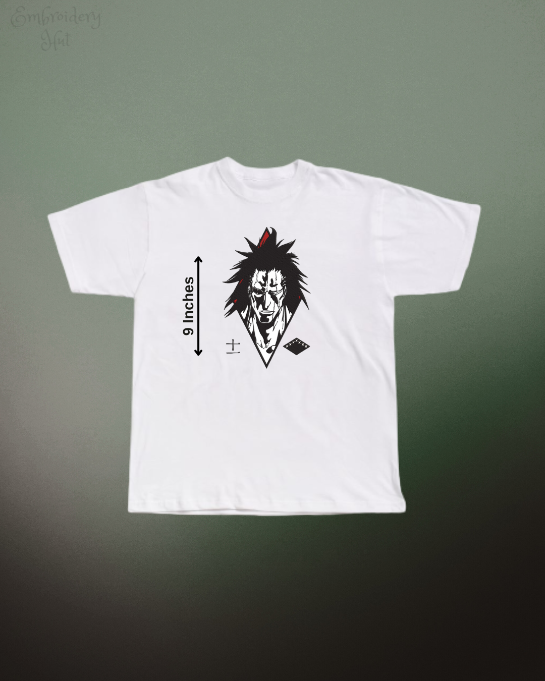 Bleach Zaraki Embroidered Tshirt