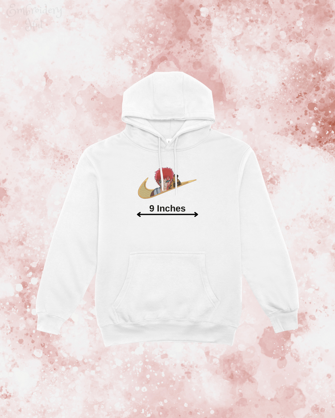 Naruto Gaara Embroidered Hoodie
