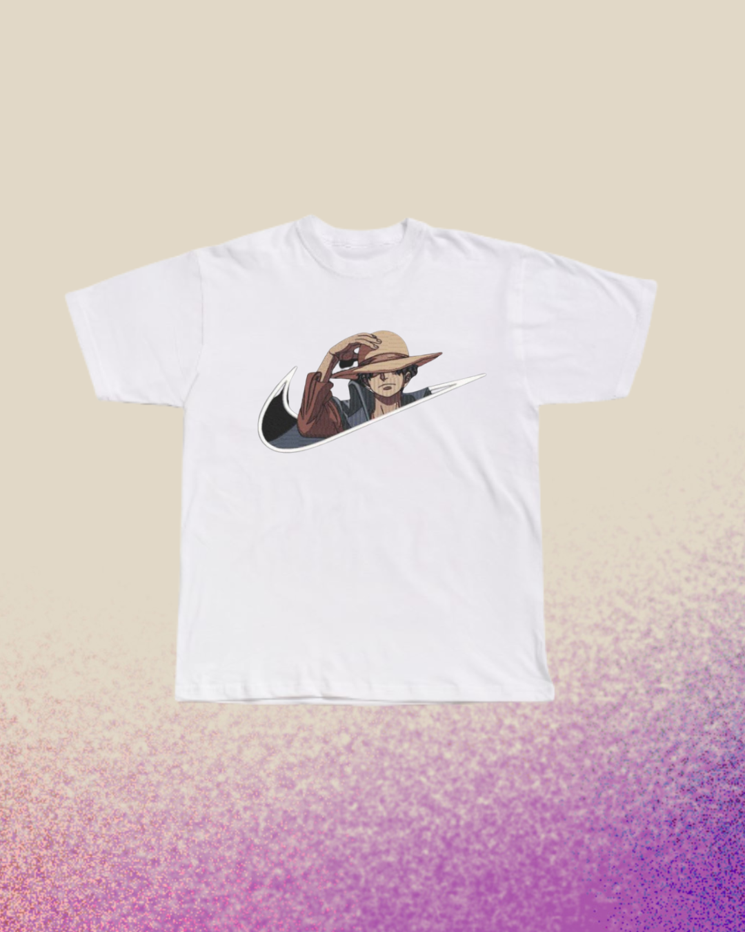 One Piece Luffy Embroidered Tshirt