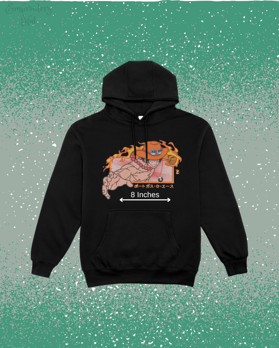 One Piece Ace Embroidered Hoodie