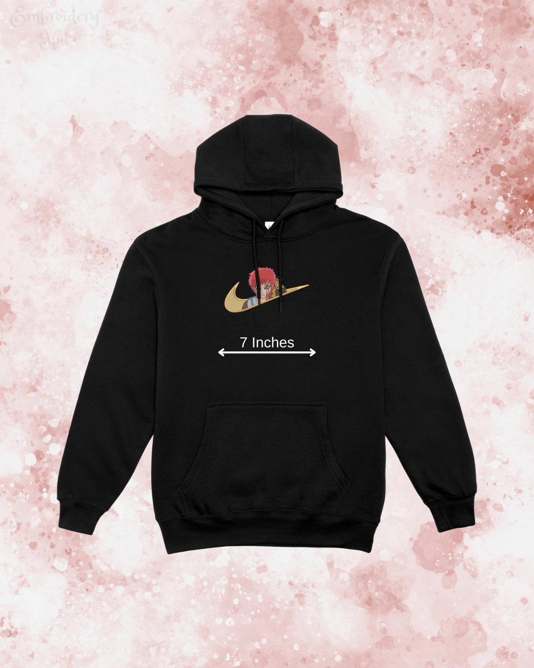 Naruto Gaara Embroidered Hoodie