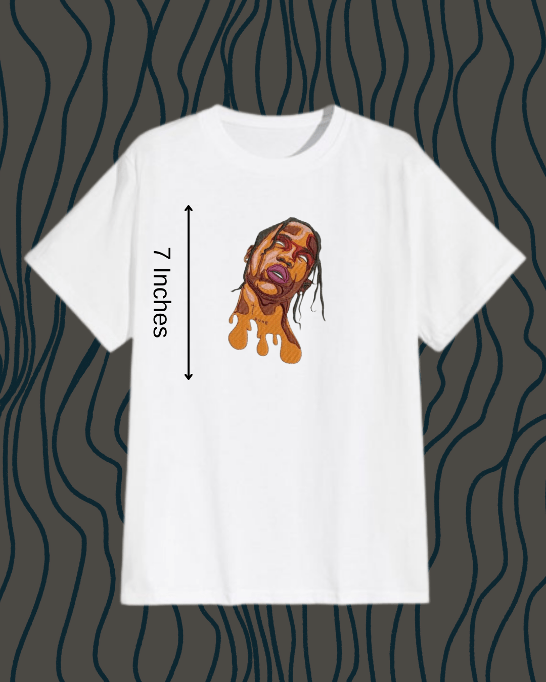 Travis Scott Embroidered T-shirt - Embroidery Hut