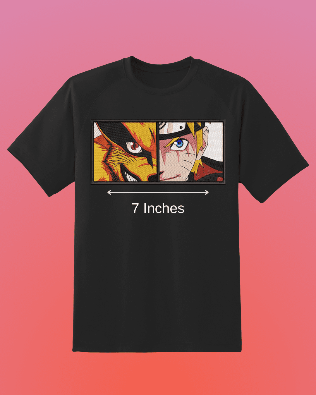 Naruto X Fox Embroidered T-Shirt
