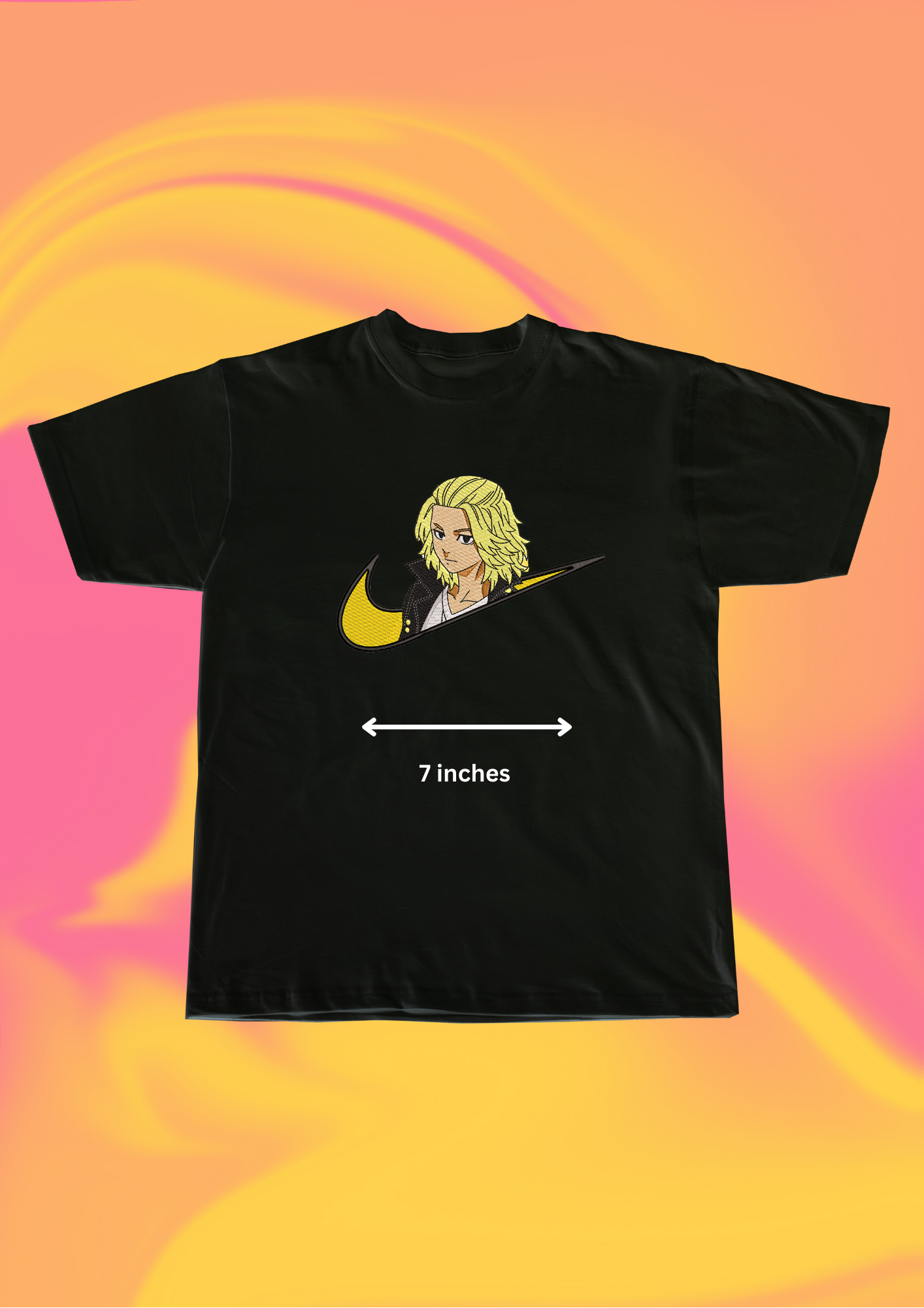 Tokyo Revengers Mikey Embroidered T-Shirt