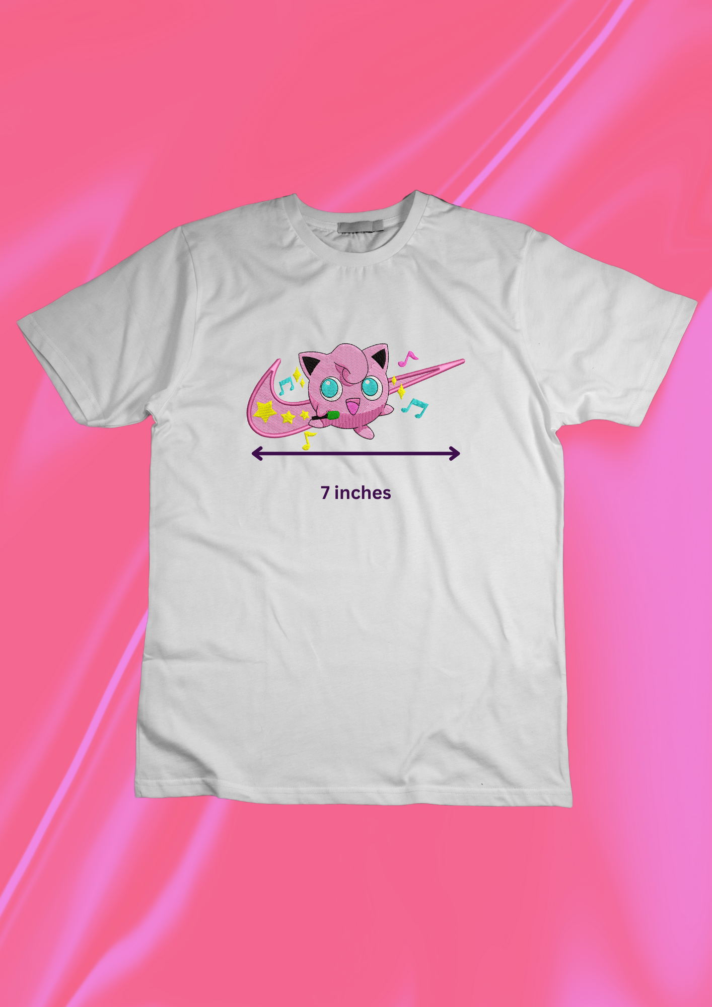 Pokémon Jigglypuff Embroidered T-Shirt