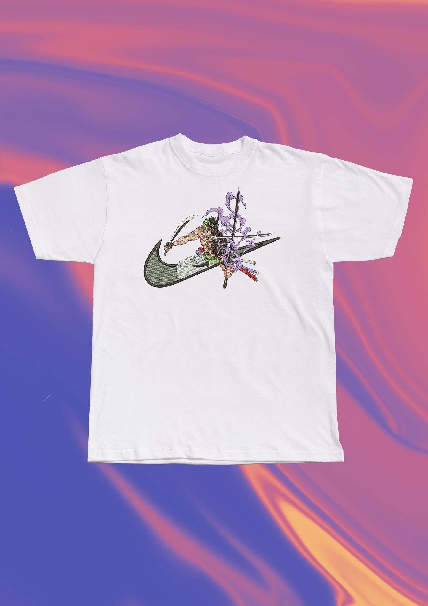 One Piece Zoro Embroidered T-Shirt