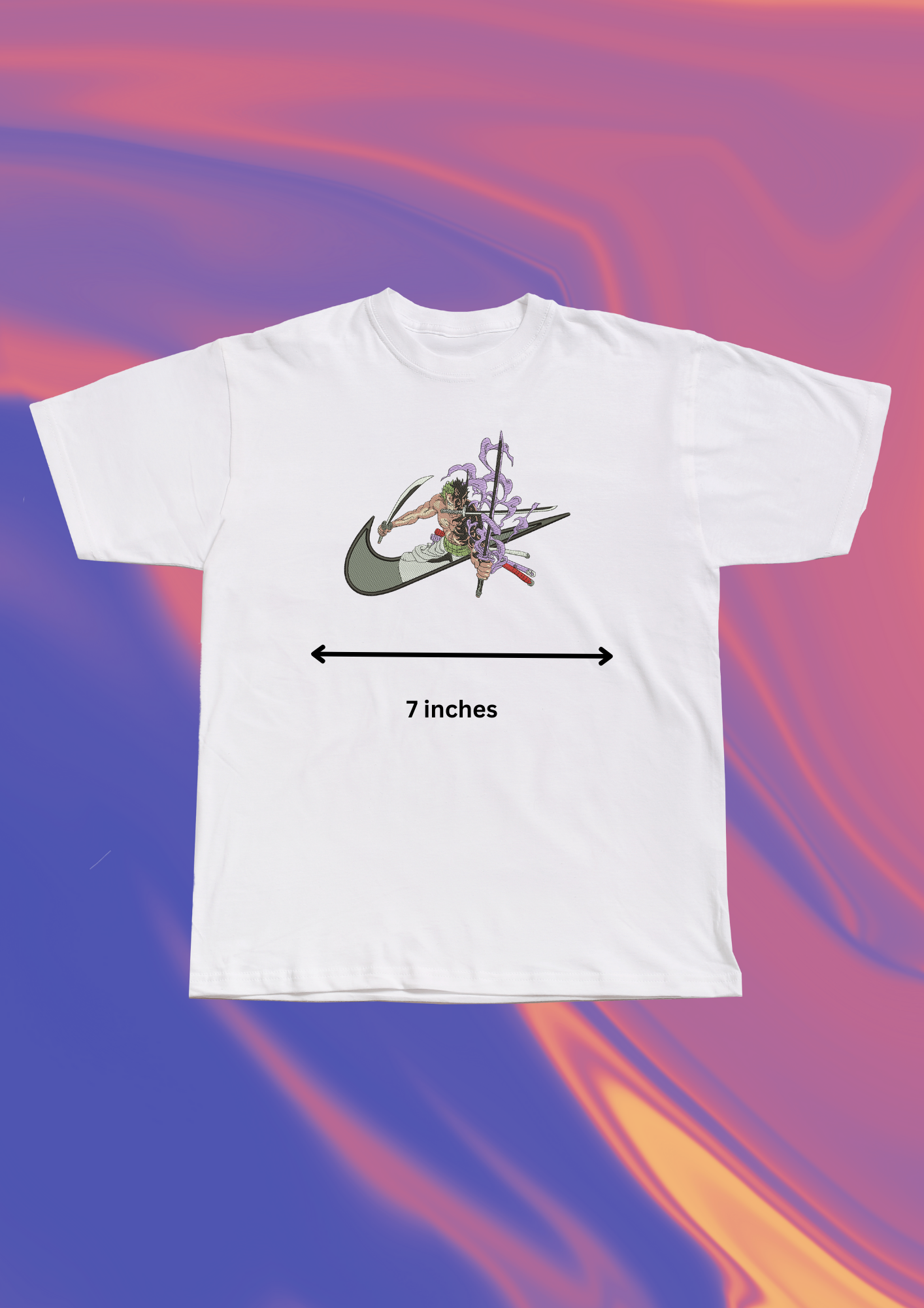 One Piece Zoro Embroidered T-Shirt