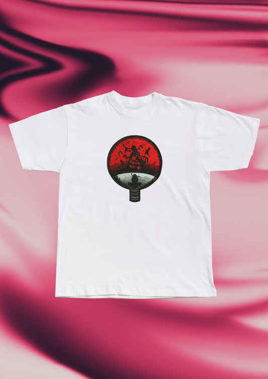 Uchiha Clan Symbol Embroidered T-Shirt