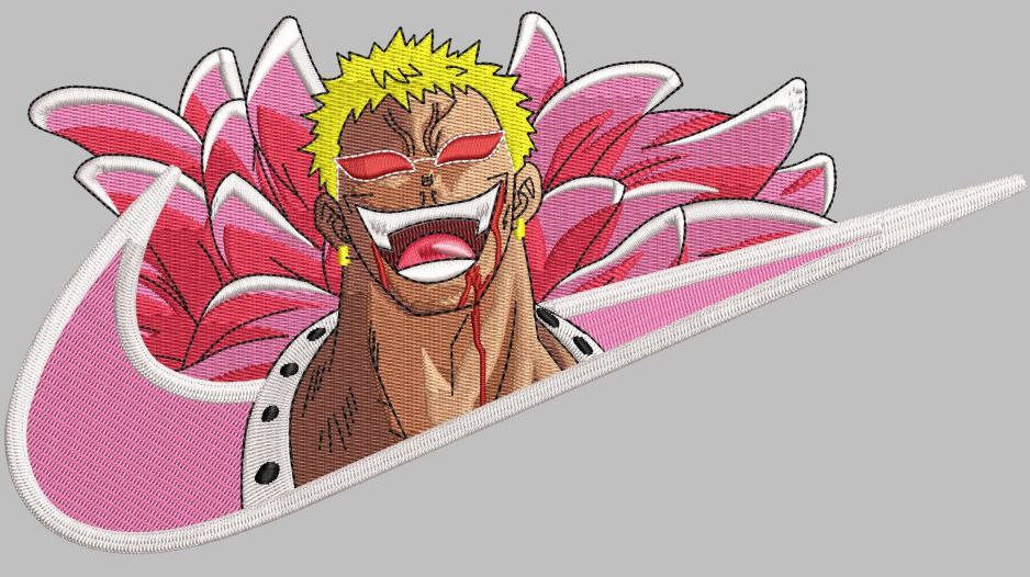One Piece Doflamingo Embroidered T-Shirt