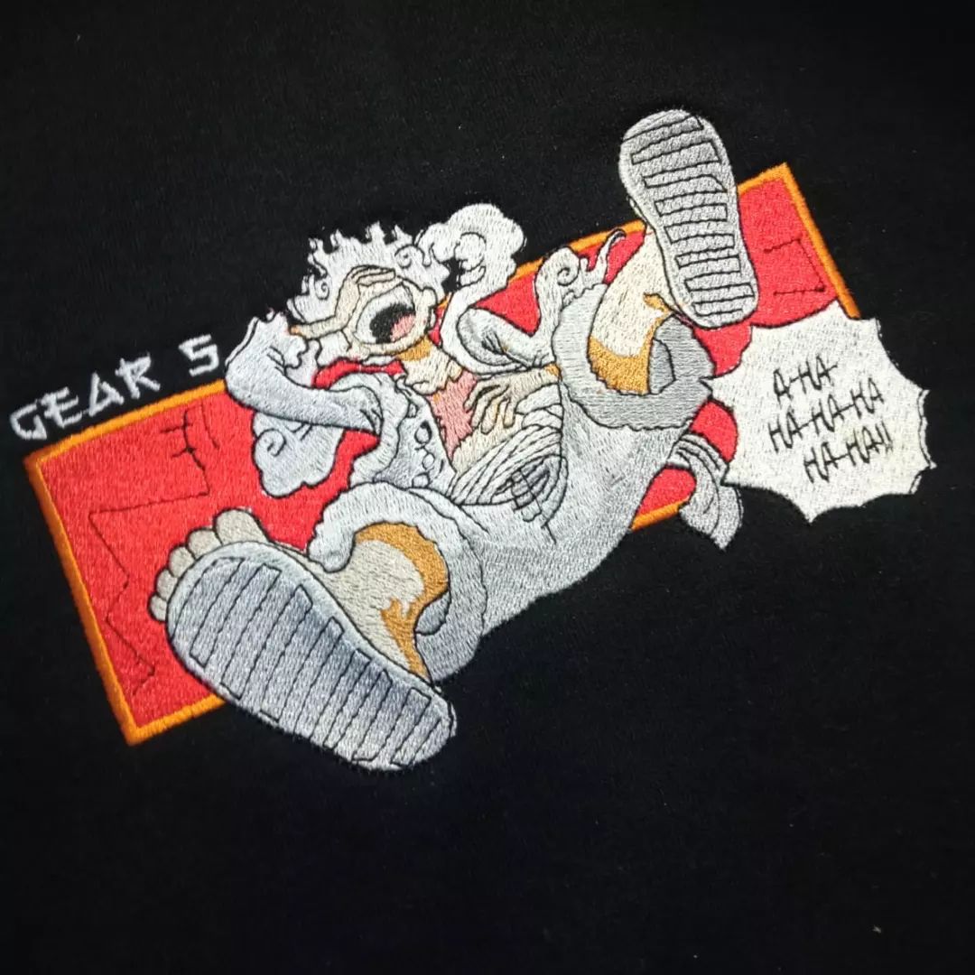 Affordable Embroidered Anime T-Shirt - Embroidery Hut