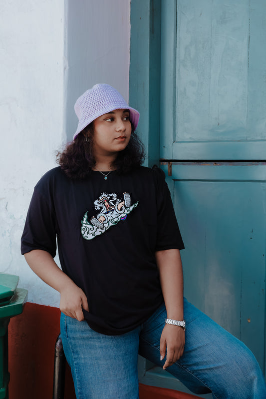 Luffy G5 Oversized Embroidered T-Shirt