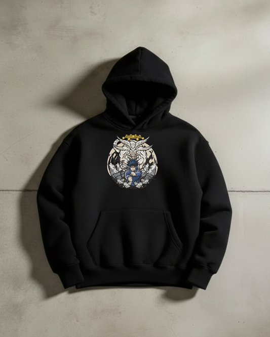 Jujutsu Kaisen Mahoraga & Megumi Embroidered Hoodie