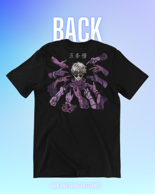 Gojo The Honoured One Both Side  Embroidered T-Shirt