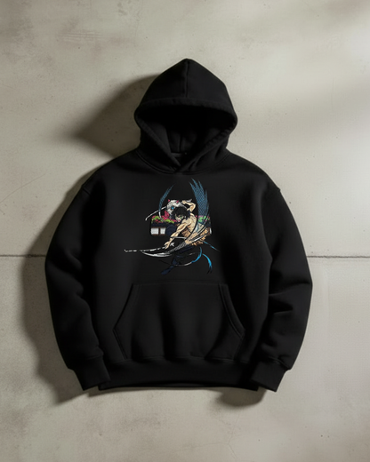 Demon Slayer  Inosuke Hashibira Embroidered Hoodie