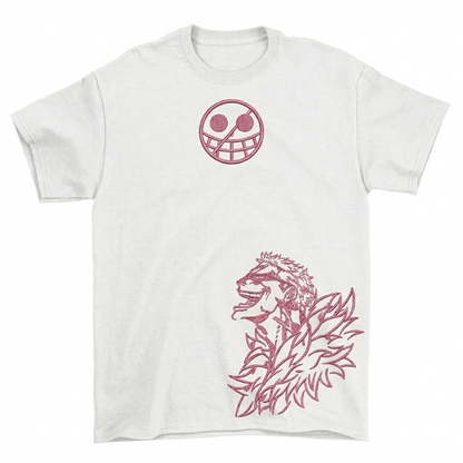 One Piece "The Heavenly Demon" Doflamingo Oversized Embroidered T-Shirt