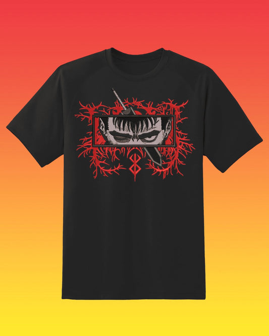 Berserk Anime Embroidered T-Shirt - Embroidery Hut