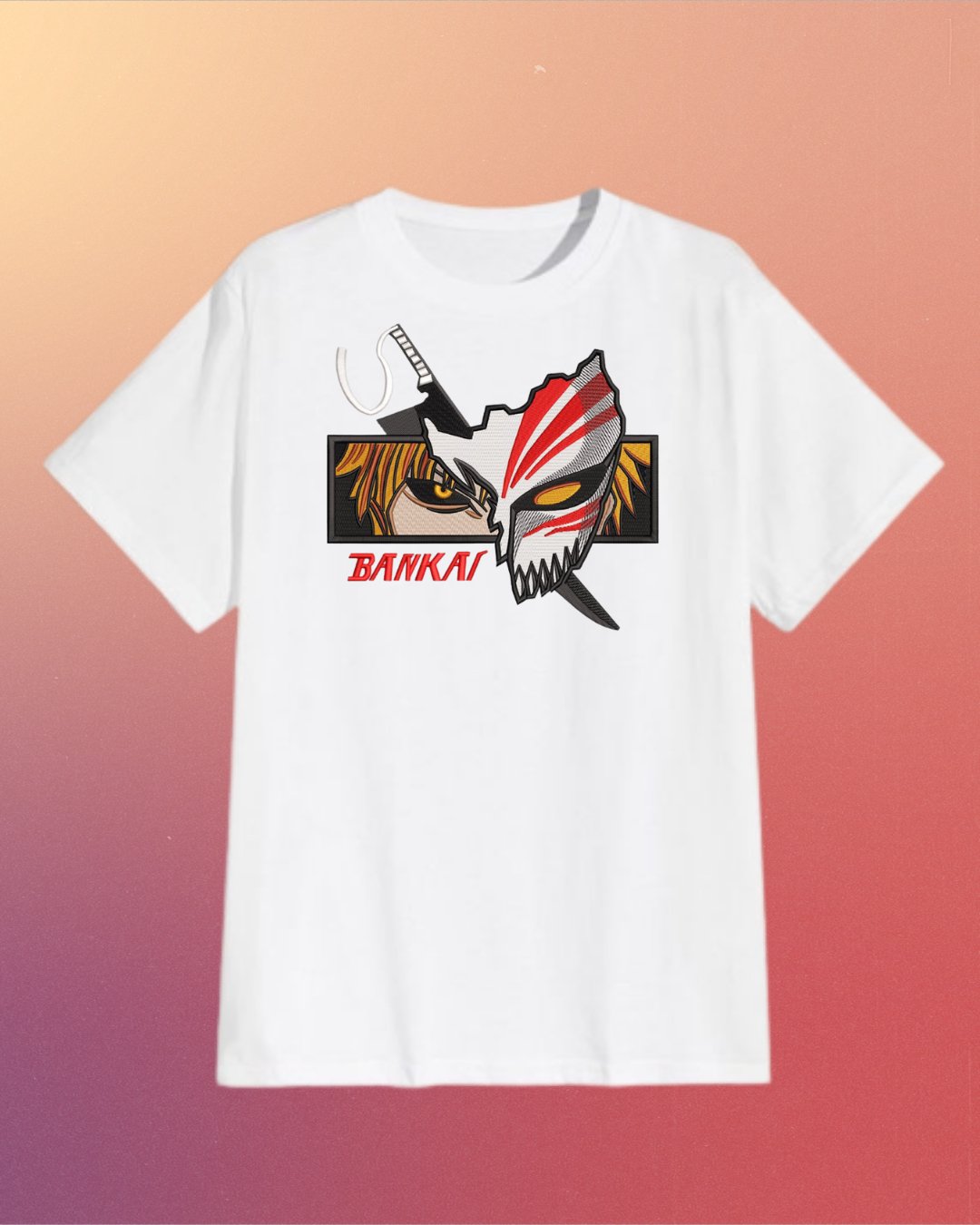 Bleach Bankai Embroidered T-Shirt - Embroidery Hut