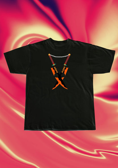 Demon Slayer Uzui Blade Embroidered T-Shirt - Embroidery Hut