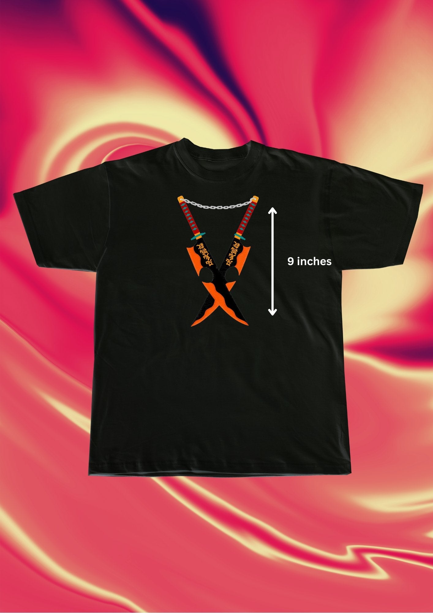 Demon Slayer Uzui Blade Embroidered T-Shirt - Embroidery Hut