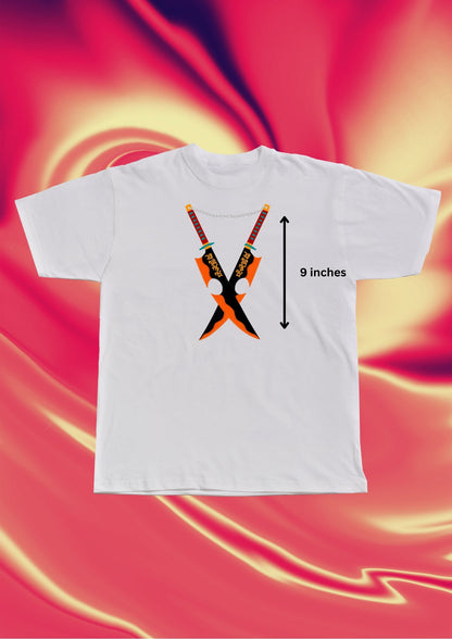 Demon Slayer Uzui Blade Embroidered T-Shirt - Embroidery Hut