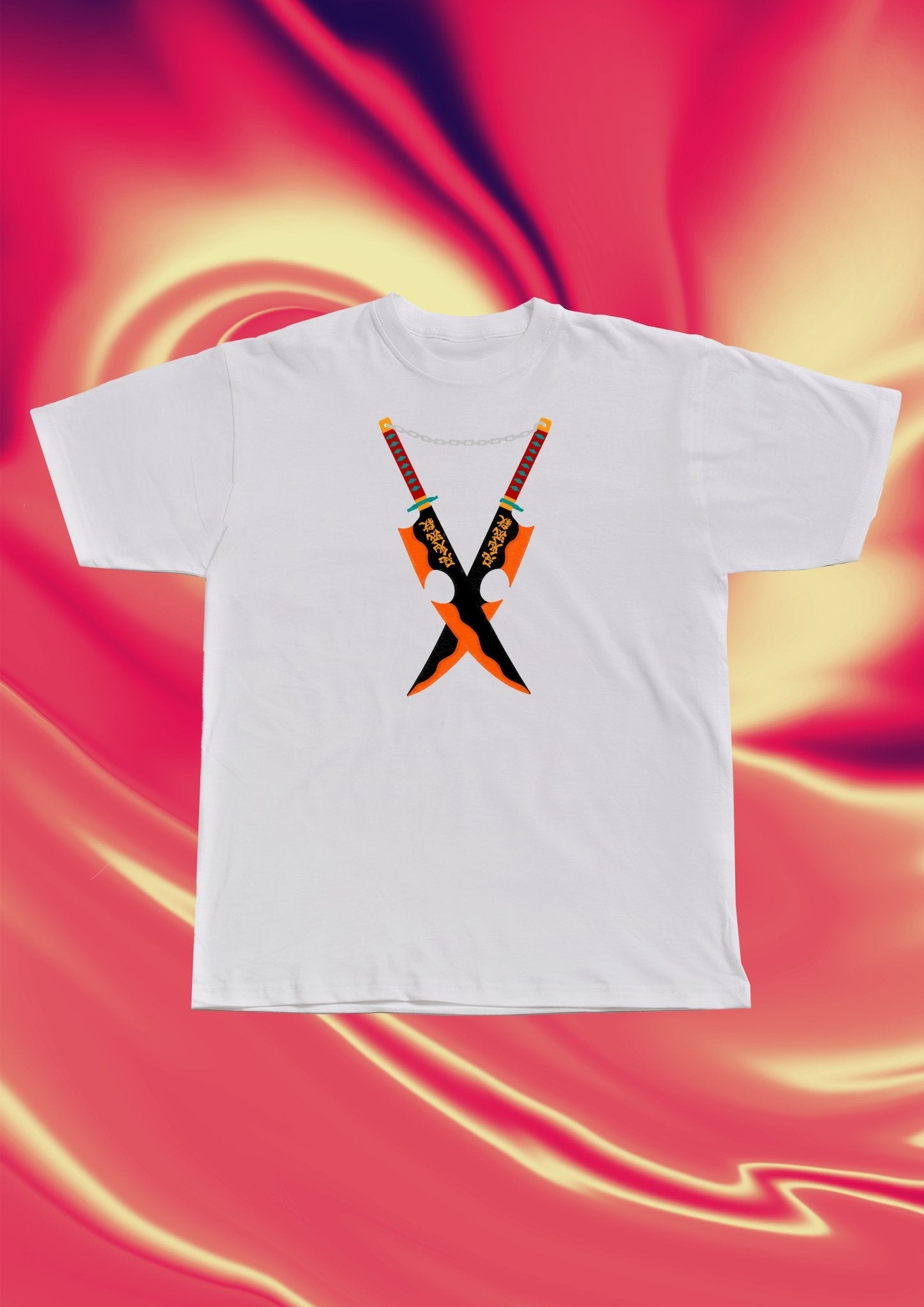 Demon Slayer Uzui Blade Embroidered T-Shirt - Embroidery Hut