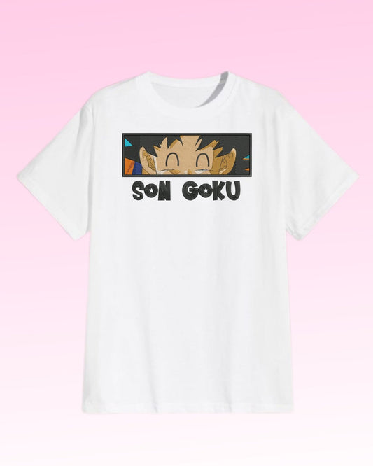 Dragon Ball Son Goku Embroidered T-Shirt - Embroidery Hut