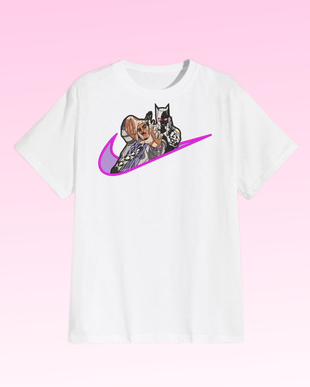 JoJo killer Queen Embroidered T-Shirt - Embroidery Hut