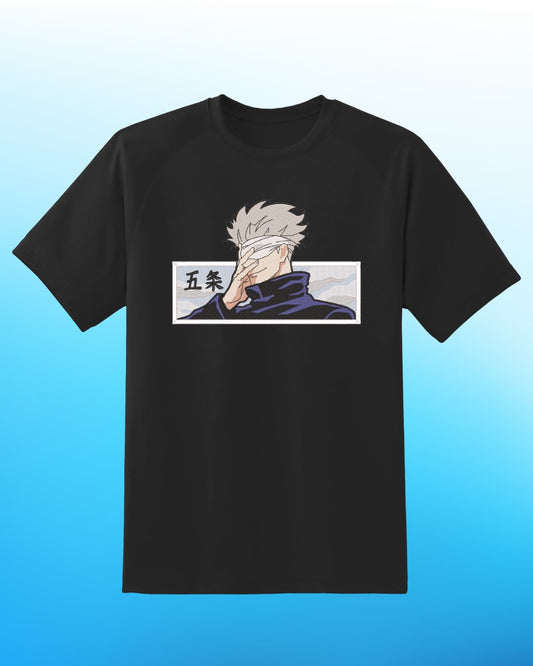 Jujutsu Kaisen Gojo Embroidered T-Shirt - Embroidery Hut