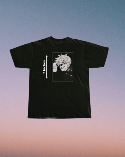 Jujutsu Kaisen Gojo You Cryin? Embroidered T-Shirt - Embroidery Hut